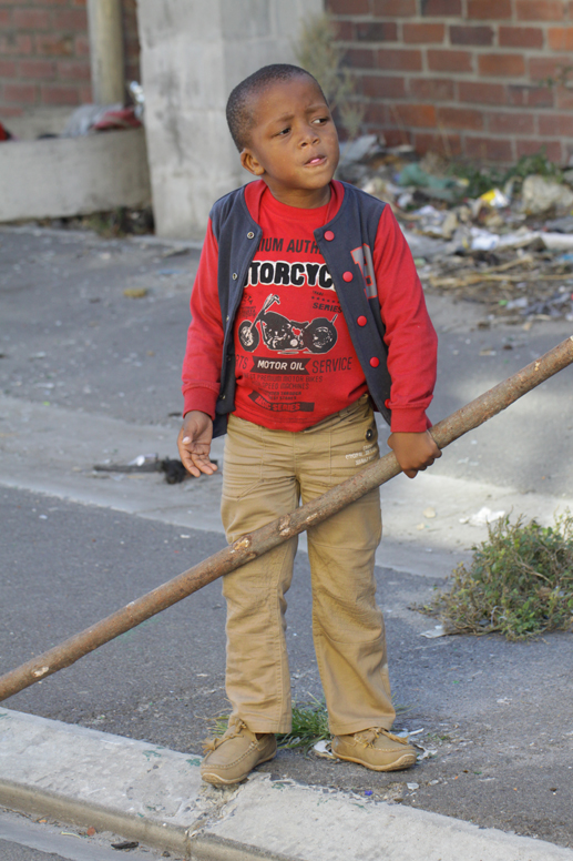 boy with big stick